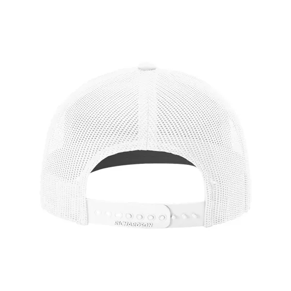 Trucker snapback cap made of polyester/cotton with a mesh back and... from ASI 84358 S&S Activewear
