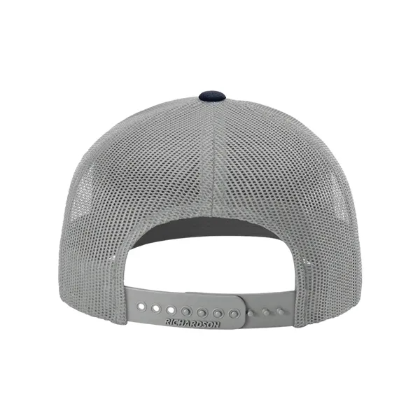 Trucker snapback cap made of polyester/cotton with a mesh back and... from ASI 84358 S&S Activewear