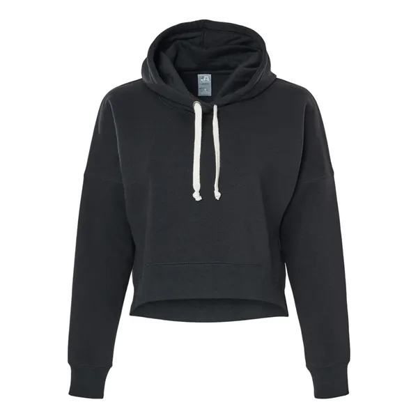 J. America Women's Crop Hooded Sweatshirt... from ASI 84358 S&S Activewear