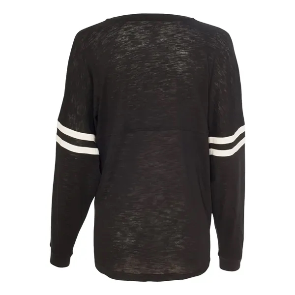 Slub Varsitee V-Neck jersey. Blank.... from ASI 84358 S&S Activewear