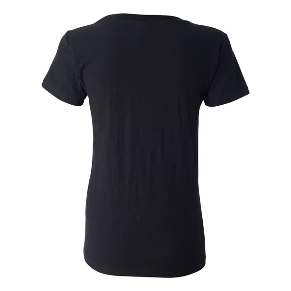 V-neck slub jersey t-shirt with self-fabric neck tape.... from ASI 84358 S&S Activewear
