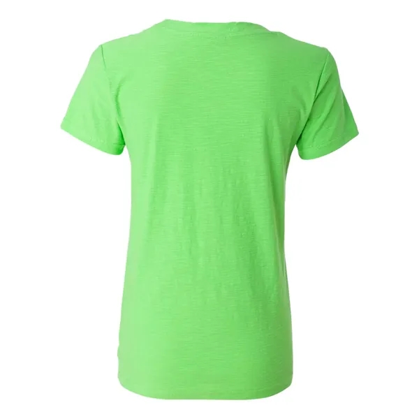 V-neck slub jersey t-shirt with self-fabric neck tape.... from ASI 84358 S&S Activewear