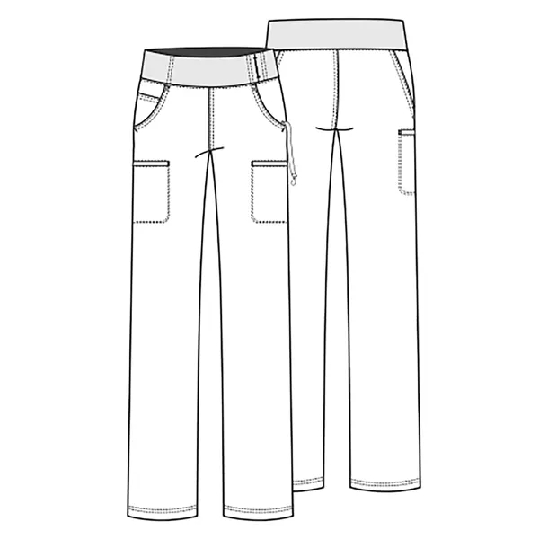 Cherokee iFlex Women's Mid Rise Pull-On Pant... from ASI 86018 Scrub Authority