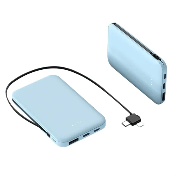 Fast charging power bank with LED indicator - 5000mAh plus 1... from ASI 37218 Athena Promo (tm)