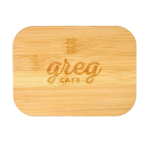 Engraved Bamboo Glass Container... from ASI 30208 A P Specialties / AP Specialties