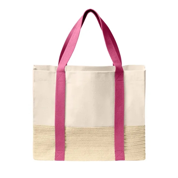 Port Authority® Straw Market Tote... from ASI 30208 A P Specialties / AP Specialties