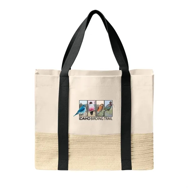 Port Authority® Straw Market Tote... from ASI 30208 A P Specialties / AP Specialties