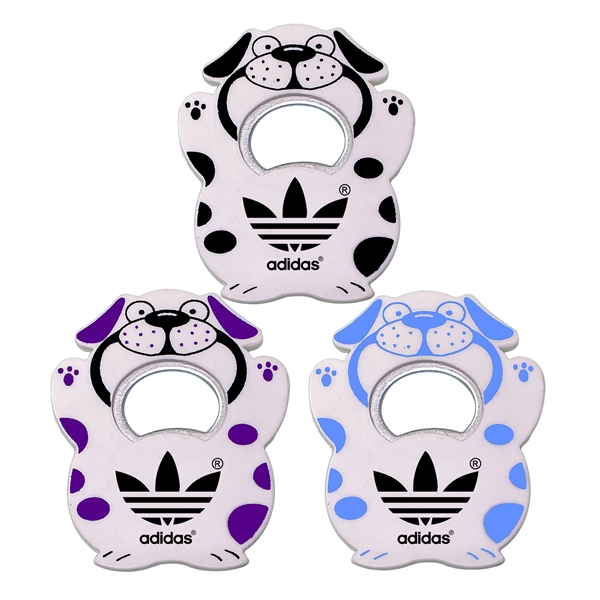 Jumbo size dog shape magnetic bottle opener.... from ASI 74585 Nu Promo International / Nu Promo Line