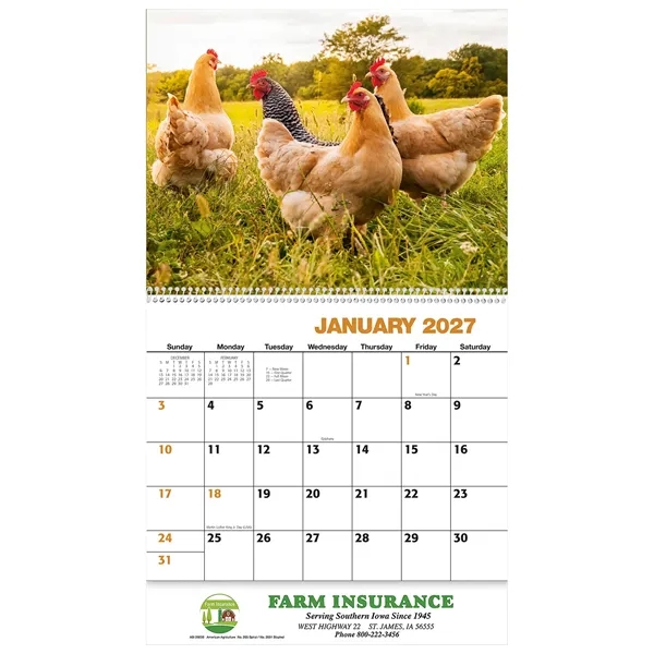13 month rural living calendar... from ASI 61966 HPG / Beacon Promotions HPG Gold