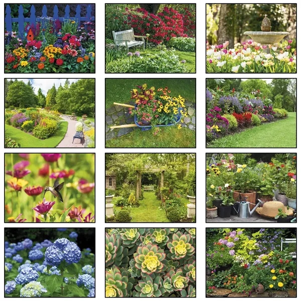 13 month flowers and gardens calendar.... from ASI 61966 HPG / Beacon Promotions HPG Gold