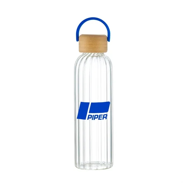 21 oz Glass Water Bottle with Bamboo Lid... from ASI 31517 Admart Products