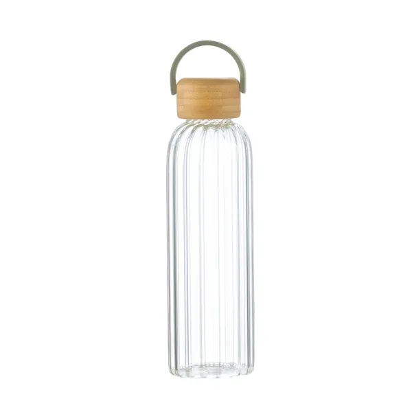 21 oz Glass Water Bottle with Bamboo Lid... from ASI 31517 Admart Products