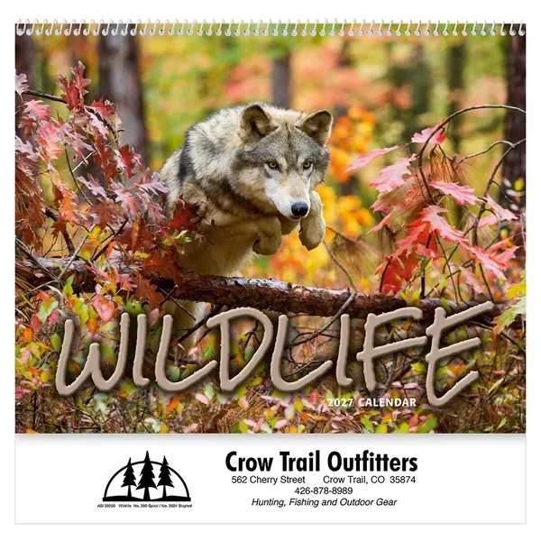 13 month animals in the wild calendar.... from ASI 61966 HPG / Beacon Promotions HPG Gold