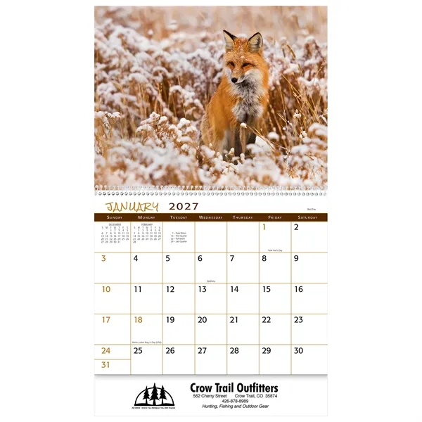 13 month animals in the wild calendar.... from ASI 61966 HPG / Beacon Promotions HPG Gold