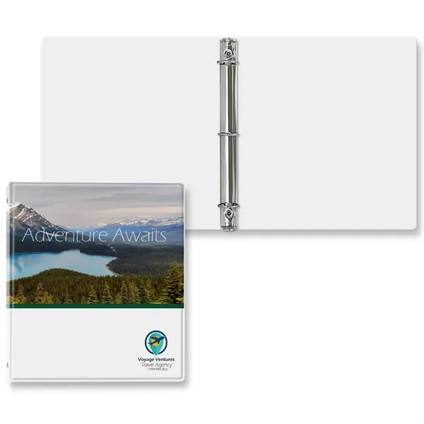 1" Round three ring binder made of vinyl that accommodates a... from ASI 54040 Fey Promo / Fey Binders and Organization Solutions