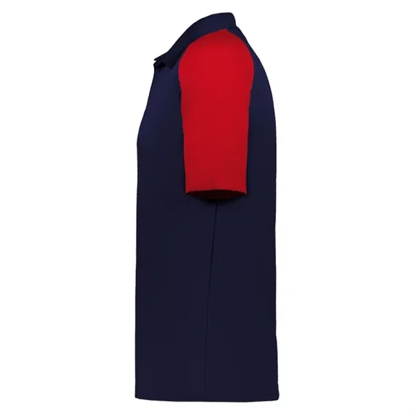 Sport polo with three button placket, solid knit collar, taped back... from ASI 37461 Augusta Sportswear