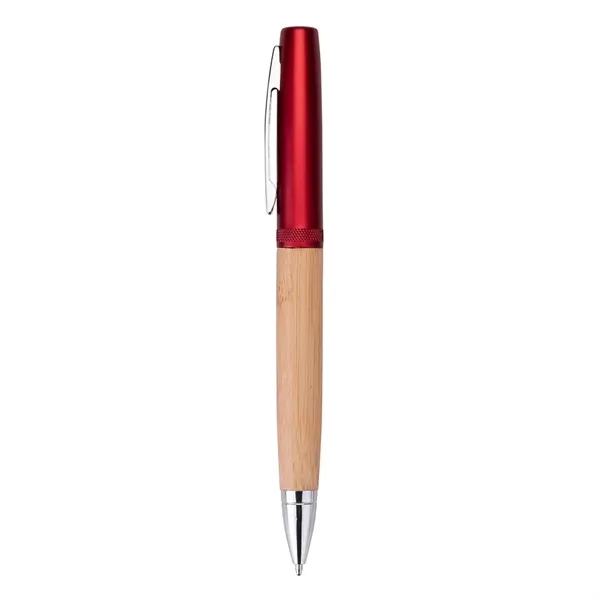Helix Recycled Aluminum & Bamboo Twist-Action Ballpoint... from ASI 46755 Cosmo Promos