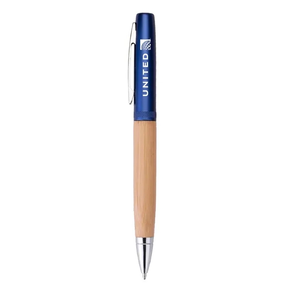 Helix Recycled Aluminum & Bamboo Twist-Action Ballpoint... from ASI 46755 Cosmo Promos