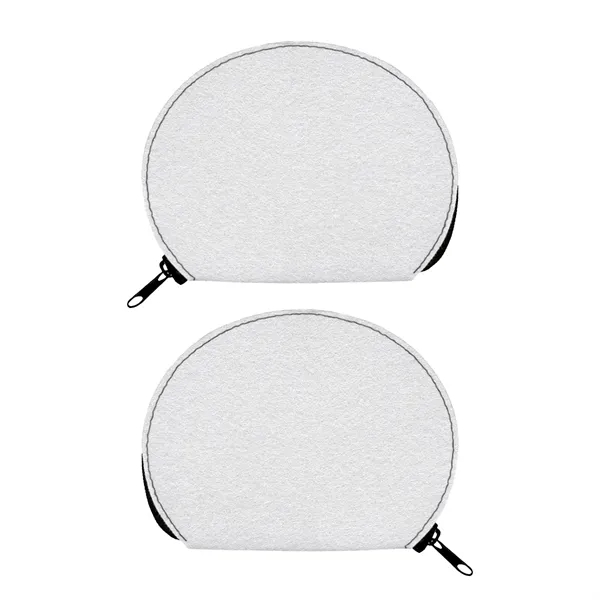 FAUX FELT ZIPPERED POUCH... from ASI 30208 A P Specialties / AP Specialties