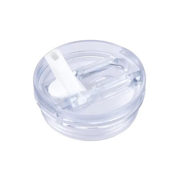 20 oz. copper-plated stainless steel vacuum insulated tumbler with straw sipper... from ASI 57655 STOPNGO Line