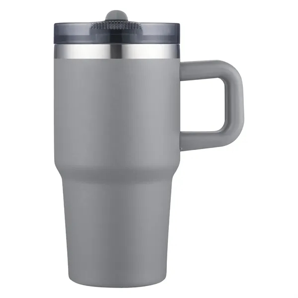 20 oz. copper-plated stainless steel vacuum insulated tumbler with straw sipper... from ASI 57655 STOPNGO Line