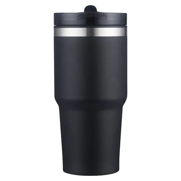20 oz. stainless steel travel tumbler with straw sipper lid.... from ASI 57655 STOPNGO Line