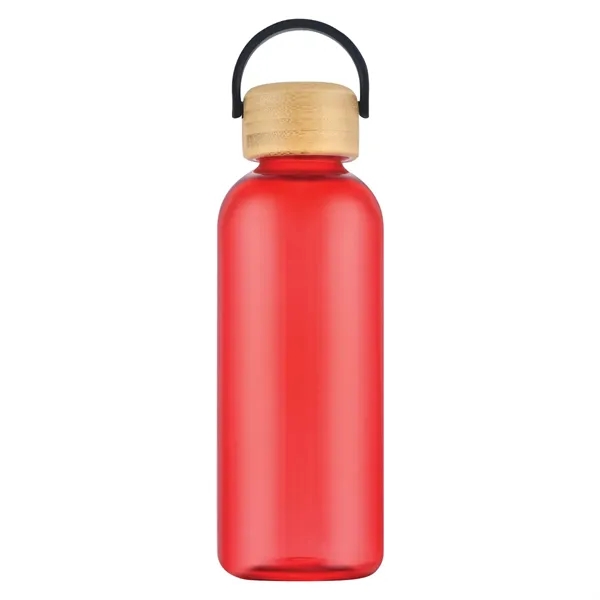 21-oz. RPET plastic water bottle with bamboo lid.... from ASI 57655 STOPNGO Line