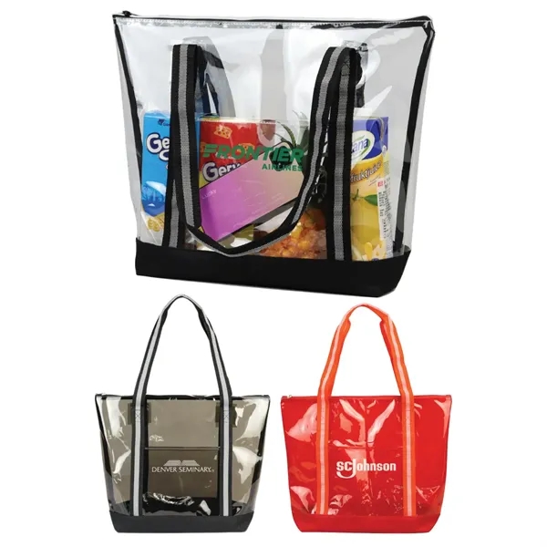 Clear Jumbo TPU Tote Bag For Picnic and Outdoor Events... from ASI 57655 STOPNGO Line