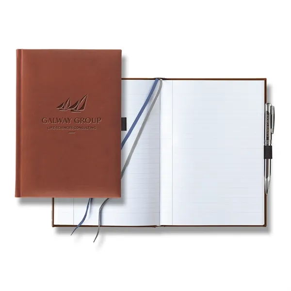 7" x 9 11/16" journal with 256 pages, two ribbon markers,... from ASI 68507 The Magnet Group / Castelli