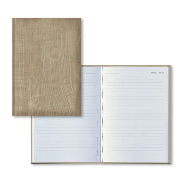 Mid-size memo journal with 128 white lined pages with modern gray... from ASI 68507 The Magnet Group / Castelli