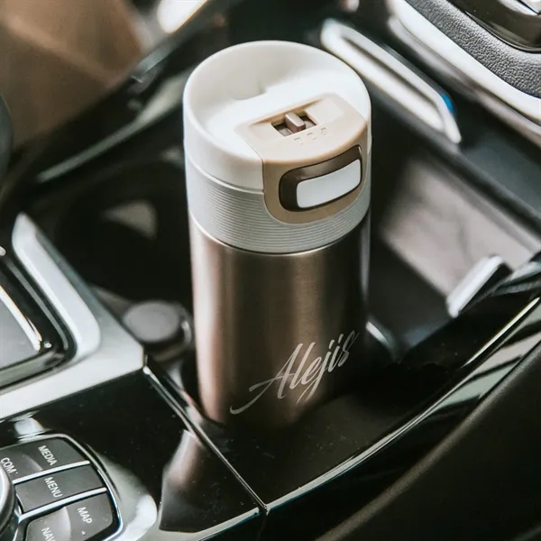 17 oz. vacuum stainless steel bottle and a patented lid.... from ASI 68507 The Magnet Group / Perfect Line