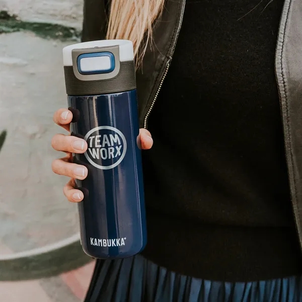 17 oz. vacuum stainless steel bottle and a patented lid.... from ASI 68507 The Magnet Group / Perfect Line