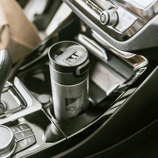 17 oz. vacuum stainless steel bottle and a patented lid.... from ASI 68507 The Magnet Group / Perfect Line