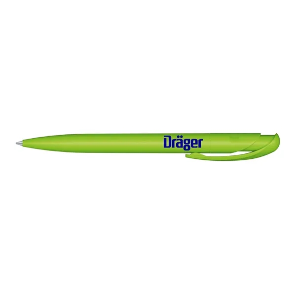 Plunger action plastic ballpoint pen with matte surface and black ink.... from ASI 68507 The Magnet Group / Castelli
