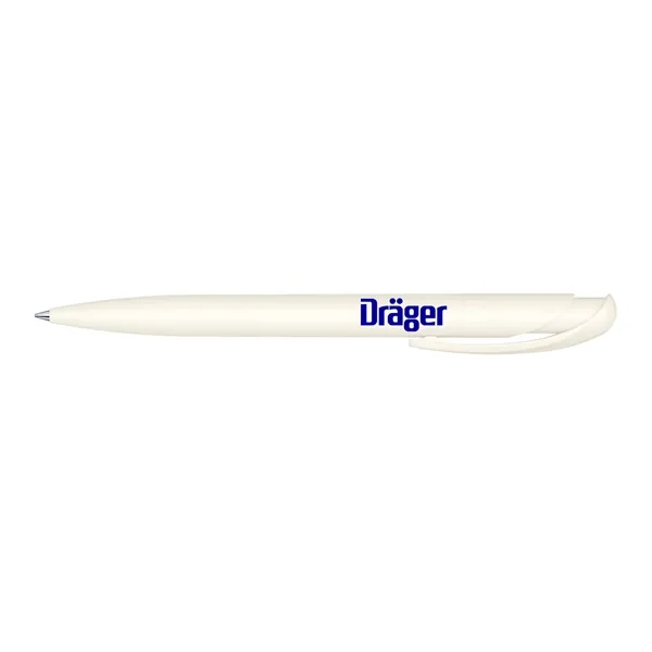 Plunger action plastic ballpoint pen with matte surface and black ink.... from ASI 68507 The Magnet Group / Castelli