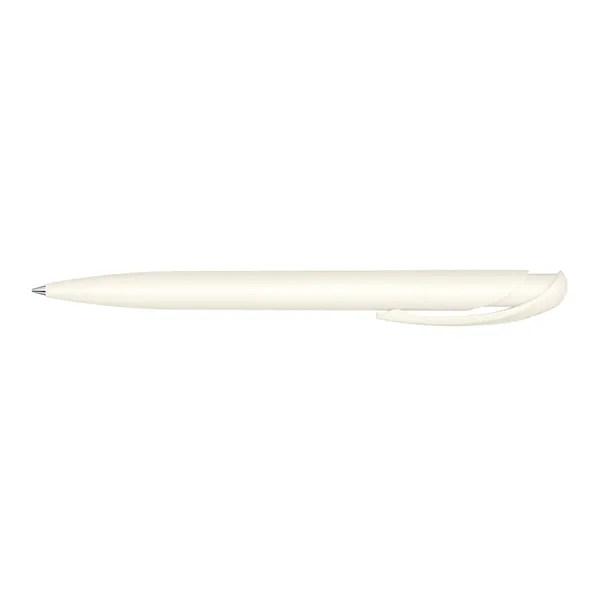 Plunger action plastic ballpoint pen with matte surface and black ink.... from ASI 68507 The Magnet Group / Castelli