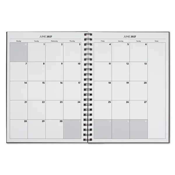 8" x 11" academic planner with black wire and square corners.... from ASI 68507 The Magnet Group / Castelli
