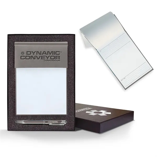 5 5/16" x 7 7/16" cube note gift set with 640... from ASI 68507 The Magnet Group / Castelli