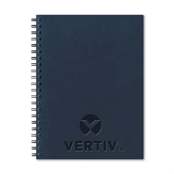 8" x 11" diary with a polyurethane cover, 128 pages, black... from ASI 68507 The Magnet Group / Castelli