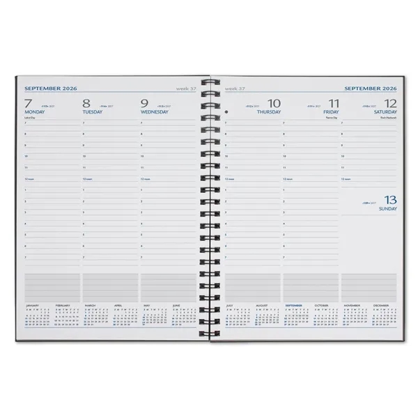 8" x 11" weekly diary with soft polyurethane cover, 128 white... from ASI 68507 The Magnet Group / Castelli
