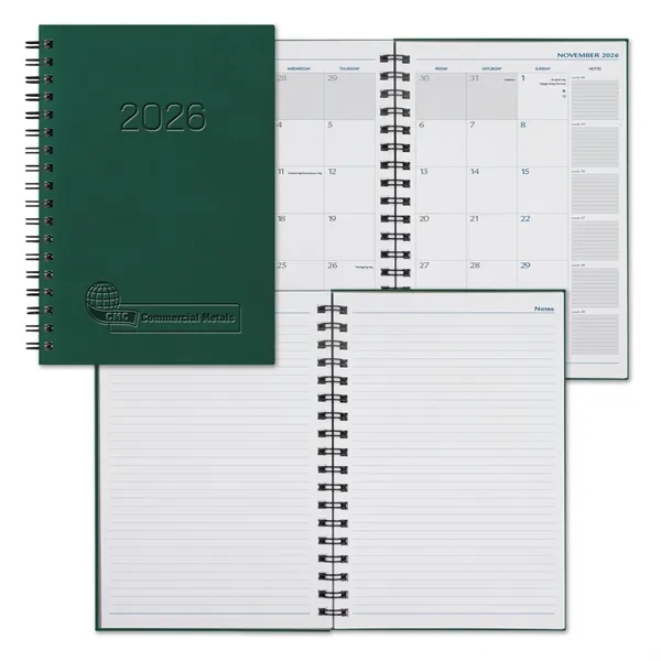 6 1/2" x 9 1/2" monthly diary.... from ASI 68507 The Magnet Group / Castelli