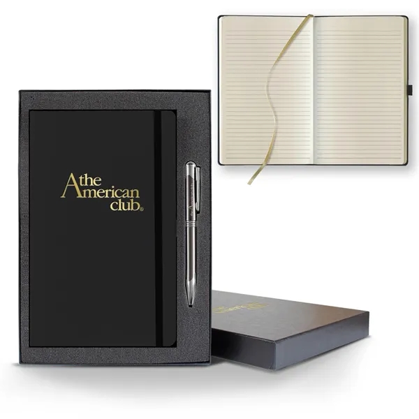 Matra Medio Lined Ivory Page Journal Gift Set... from ASI 68507 The Magnet Group / Castelli