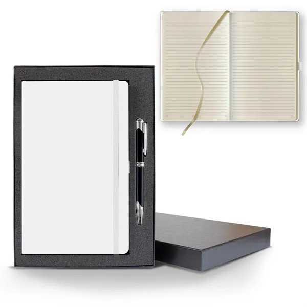 Matra Medio Lined Ivory Page Journal Gift Set... from ASI 68507 The Magnet Group / Castelli