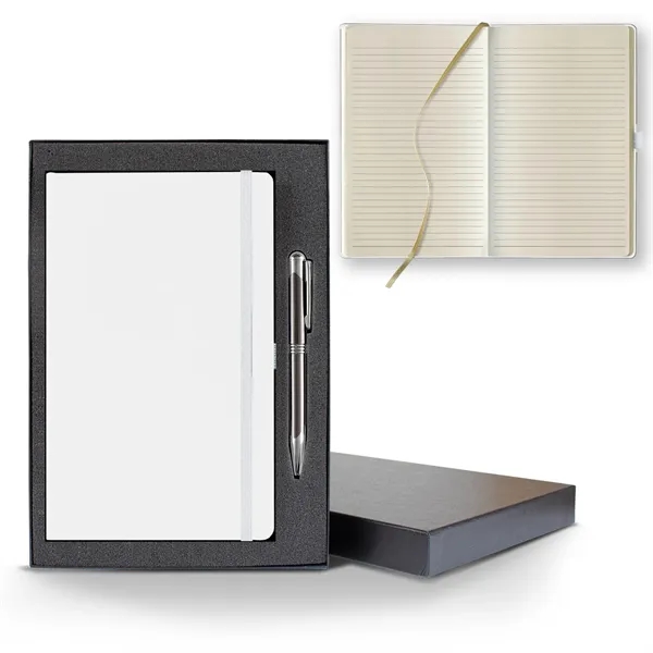 Matra Medio Lined Ivory Page Journal Gift Set... from ASI 68507 The Magnet Group / Castelli