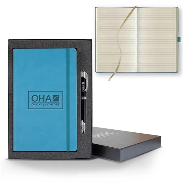 Tucson Medio Lined Ivory Page Journal Gift Set... from ASI 68507 The Magnet Group / Castelli