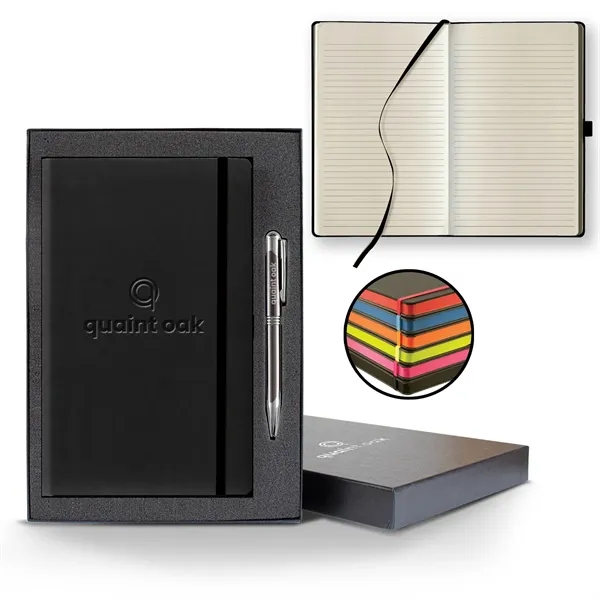 Tucson Edge Medio Lined Ivory Page Journal Gift Set... from ASI 68507 The Magnet Group / Castelli