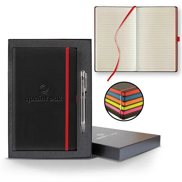 Tucson Edge Medio Lined Ivory Page Journal Gift Set... from ASI 68507 The Magnet Group / Castelli