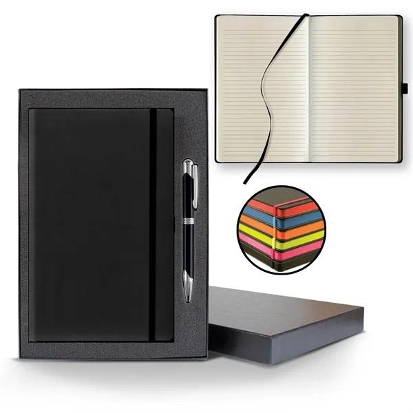 Tucson Edge Medio Lined Ivory Page Journal Gift Set... from ASI 68507 The Magnet Group / Castelli