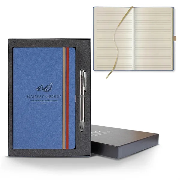 Bi Band Medio Lined Ivory Page Journal Gift Set... from ASI 68507 The Magnet Group / Castelli
