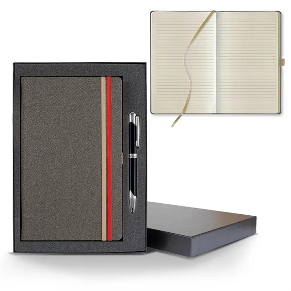 Bi Band Medio Lined Ivory Page Journal Gift Set... from ASI 68507 The Magnet Group / Castelli
